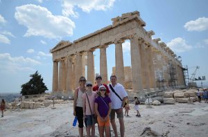 The obligatory family in front of the Parthenon shot....
