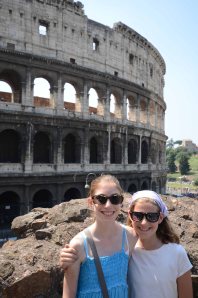 The girls at the Coloseum